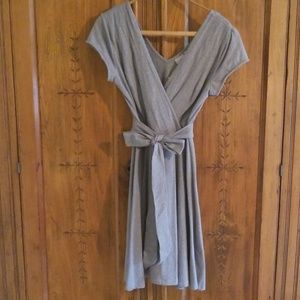 EShakti V-neck Cotton Stretch Skater Dress